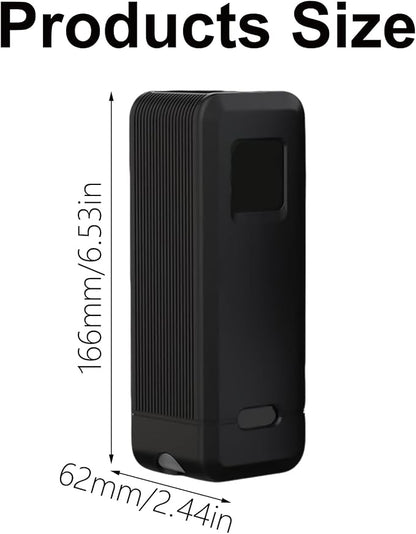 Silicone Case for 27, 650mAh 250W Power Supply Adapter Case Storage Holder with Tripod Hole and Card Slots with Handle Shockproof Silicone Skin Grey