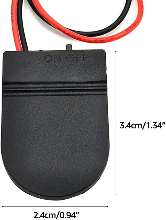 5Pcs Coin Cell Protective Box CR2032Button Battery Storage for Case Container Wtih On/Off