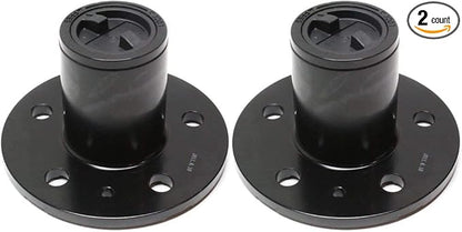 Evan-Fischer Manual Locking Hub Set of 2 compatible with Ford Ranger 90-97 Black 4.5 Bolt Circle 5-Stud 27 Splines