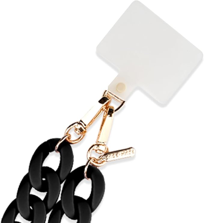 Case-Mate Crossbody Phone Lanyard / Chain [Works with All Phones] Hands-Free Strap - Cell Phone Charm - Neck Chain Holder for iPhone 17 Pro Max / 16 Pro Max / 15 Pro Max / 14 / 13 / S26 Ultra - Black