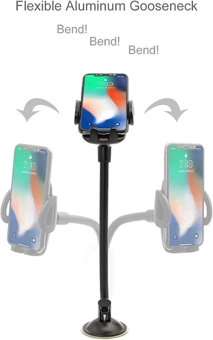 EXSHOW Portable Electronic Device Mount, Black, Compatible with iPhone 11 Pro Max/11/XS Max/XS/XR/X/8 Plus/8/7 Plus/7/6S Plus/6S/SE