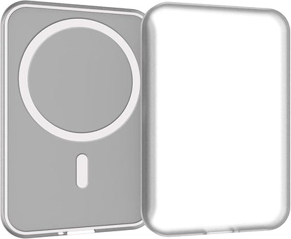 Puxicu Clear Case Compatible with Magsafe Battery Pack, Slim Design Matte TPU Rubber Soft Skin Silicone Protective Cover for Magsafe Battery Pack - 2 Pack (Black+Clear)