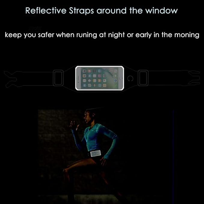 Fanny pack, Running Belt, Waist Bag Women & Men for iPhone 13 12 11 Pro Max/XR/XS Max/X/XS/8 7 6 6S Plus, for Samsung Galaxy S/Note, All Mobiles up to 6.7'',Gym Workout Fitness Gear-Black