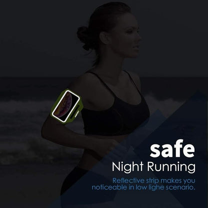 Cell Phone Running Armband with Zipper Pocket Armband Case Running Holder for iPhone 16 Pro Max/15/14 Pro Max/13/12 /11 Pro Max/XS/XR,Galaxy S20 S10,Sweatproof Arm Band with Card/Key Bag