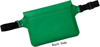Waterproof Waist Pouch Dry Belt Bag Fanny Pack Keep Your Key Fob Wallet Kindle Phone Dry Perfect For Swim Surf Snorkel(Green)