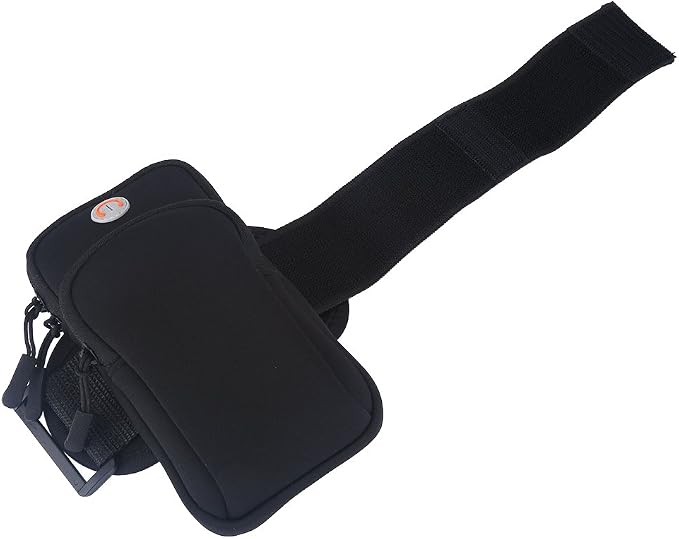 VGEBY Arm Pouch Outdoor Sport Running Jogging Exercise Armband Bag Wrist Pouch Phone Case Bag(Black) Sports Bag Supplies Phone Holder for Running Wrist Pouch Arm Phone Case
