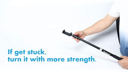 Smatree Telescoping Selfie Stick with Tripod Compatible for Insta360 X5, for GoPro Hero 13/12/11/10/9/8/7/6/5, for OSMO 5 Pro/4/3/Ricoh Theta, Compact Camera and Phone