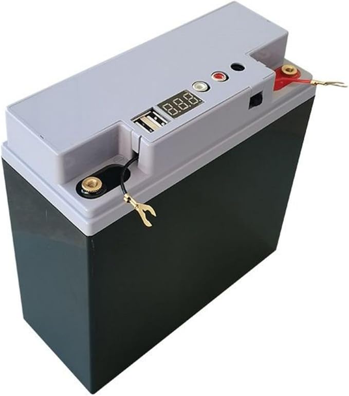 Power Banking Box Flat Head Rechargeable Battery Charging Outer Case 2 USB Output Port Box Power Banking Case 12V 17A