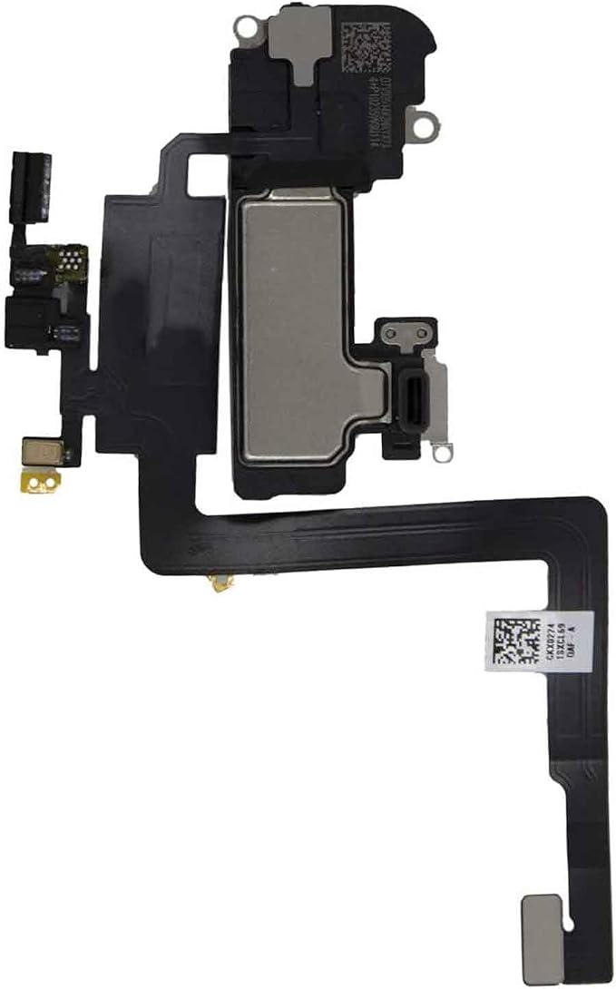 Earpiece Speaker Compatible with iPhone 11 Pro Max 2019 - Earspeaker/Ear Piece Replacement - Incl. Proximity Sensor Black