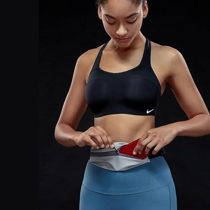 Running Belt for men,Water Resistant Fanny Pack for Women,cycling exercise travel,Reflective strips suitable for night,Slim Running adjustable size running belt bag for iPhone 17 16 15 Samsung