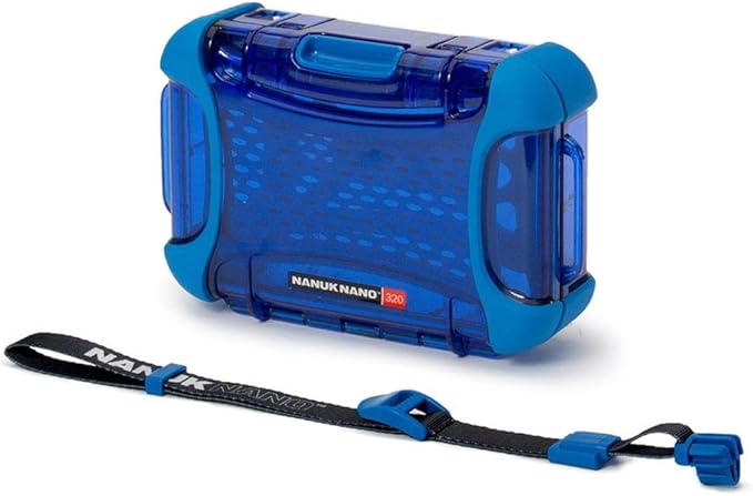 Nanuk 320-0008 Nano Series Waterproof Medium Hard Case for Phones, Cameras and Electronics (Blue)
