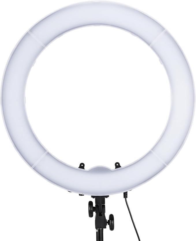 NEEWER 55W 18"/45cm Ring Light Kit [New Version], 5600K Dimmable LED Ringlight Tripod Stand Phone Holder for iPhone Selfie Makeup Lash Tattoo Studio Photo Video Recording Photography Lighting, RL-18
