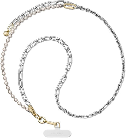 CASETiFY Metal Heart Crossbody Strap - Gold/Silver
