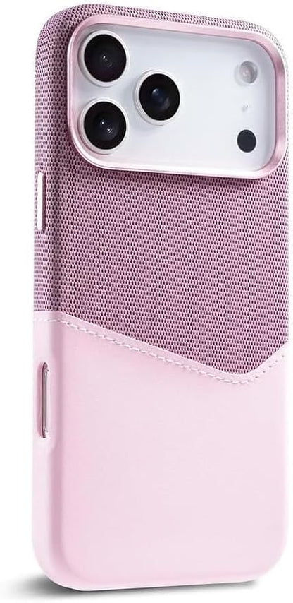 Ultrathin Case for iPhone 17 Pro Max/17 Pro/Air/17, Colorblock Card Slot Leather Back Drop Protection Cover (17 Pro,Green) (17 Pro Mac,Purple)