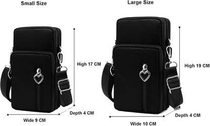 Phone Armband for iPhone 16 15 14 13 Pro/Pro Max, Samsung Galaxy S25 S24 Ultra Plus A16 A15 A06 - Crossboy Phone Purse Bag