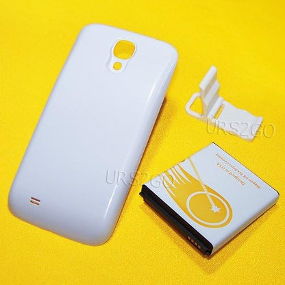 [Galaxy S4 Extended Battery High Power 8600mAh Extended Life Battery Thicker Door Cover Folding Bracket Compatible with Samsung Galaxy S4 SCH-I545 I9500 Smartphone