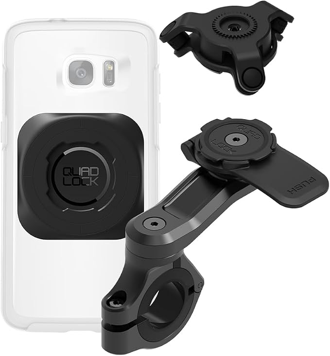 Quad Lock Handlebar Motorcycle Phone Mount PRO Kit with Vibration Dampener and MAG Universal Adaptor