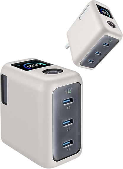 Silicone Protective Case for Anker Prime 160W USB-C Charger , Full-Body Protective Cover with Precise Cutouts, Shockproof Dustproof Charging Block Protector Sleeve & Scratch-Resistant Sleeve (Grey)