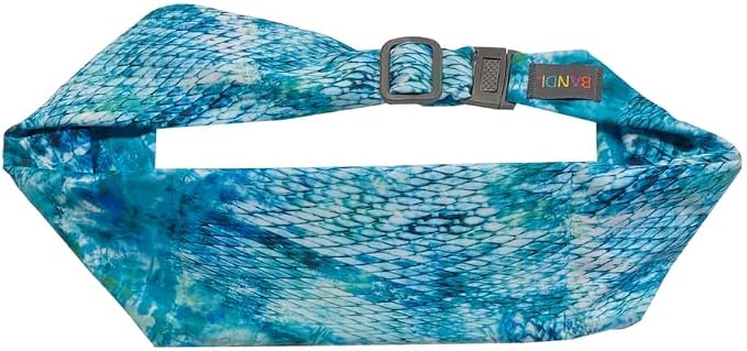 BANDI Plus Size Fanny Pack for Women - Travel-Ready Pocket Belt with Secure Hidden Money & Running Belt for Phone, Passport, Keys, & Medical Devices, Adjustable Fit, Comfortable (Seaside)