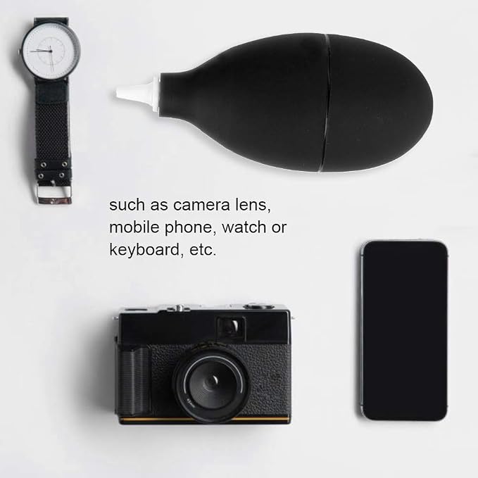 Semme Keyboard Cleaner, Rubber Powerful Air Dust Blower Pump, Cleaner Tool for Camera Watch Phone Keyboard Lens Filter Cleaning(Black)