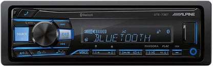 Alpine UTE-73BT Mech-Less Digital Media Receiver with Bluetooth® Wireless Technology