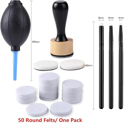 57 Pieces Ink Blower Applicator Tool Sets for Card Making Detailed Ink Blending Brushes,Ink Paints Mixing Blending Tool Mini Round Foam Refills, for Scrapbooking Craft Painting Drawing Tools Arts