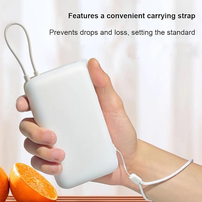 Silicone Case for Xiaomi Built-in Cable Power Bank 20000mAh 22.5W PB2020MI Dustproof Shockproof Soft Silicone Protective Case Skin Sleeve Cover Accessory