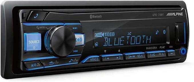 Alpine UTE-73BT Mech-Less Digital Media Receiver with Bluetooth® Wireless Technology