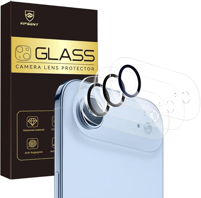 Camera Lens Protector for iPhone 17 Air 6.6",9H Tempered Glass，Ultra HD, Scratch Resistance Easy to Install，Case Friendly， 3-Pack