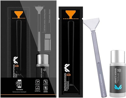 VSGO Full Frame Sensor Cleaning Kit, 12pcs Sensor Swabs & 10ml Sensor Cleaner for Nikon Sony Canon DSLR Camera Clean (VS-S03-12)