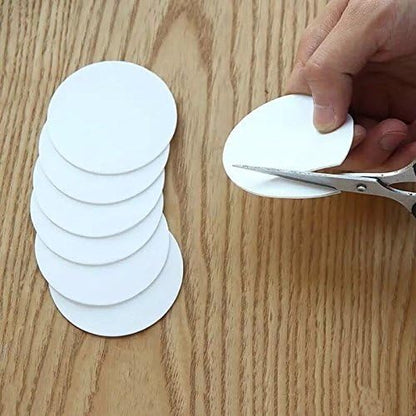 4 Sticky Mounting Pads 1.77 Inches Double Sided Adhesive Wall Mounting Tabs Round Sticky Suction Cup Glue Super Strong for Cameras GPS, Dashboard Toys, Windshield, Tiles, Pictures