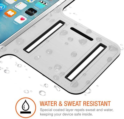 Running Armband Sports White Gym Workout for Moto G Stylus 5G (2022), Case Cover Band Arm Strap Reflective Water Resistant Compatible with Motorola (2022) (AN-AN32710G4Y-208)