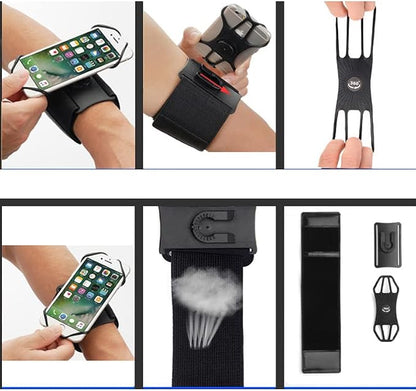 360° Rotatable Sport Running Armband Wristband Phone Holder for Samsung Galaxy S21 FE S20 S22 S23 S24 Ultra A32 A12 A03s iPhone 11 12 13 14 15 Pro Max Google Pixel 6 7 8 9 7a 4a 5a Moto G Stylus Power
