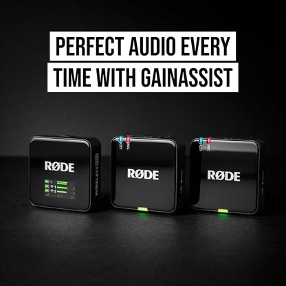 RØDE Wireless GO III (Gen 3) – Compact Wireless Mic – Pristine Audio, 32-bit Float Recording, Automatic Level Control, for Phones, Cameras and Computers (Black)