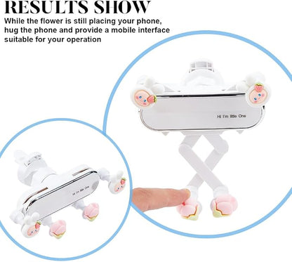 Car Cellphone Holder Cute Zodiac Rabbit Car Phone Holder Adorable Car Phone Holders Cute Phone Holders for Your Cars Phones Mount with Sturdy Air Vent Clip for All Smartphones