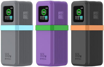 Silicone Protective Cover for UGREEN Nexode Power Bank 20000mAh 165W, Designed to Fit Perfectly While Offering Display Protection and Unhindered Port Access (Black)