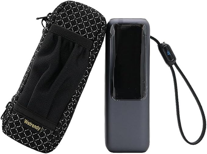 Portable Power Bank Bag for Anker A1695 Zolo 165W Power Source Breathable Ventilate Outdoors Travel Carrying Case Black