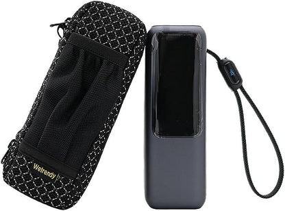 Portable Power Bank Bag for Anker A1695 Zolo 165W Power Source Breathable Ventilate Outdoors Travel Carrying Case Black