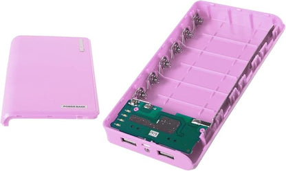USB 6X 18650 External Backup Battery Charger Box for Case for Portable Charger Box