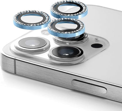 CASETiFY Camera Lens Gem [Easy Application] for iPhone 16 Pro / 16 Pro Max - Baby Blue