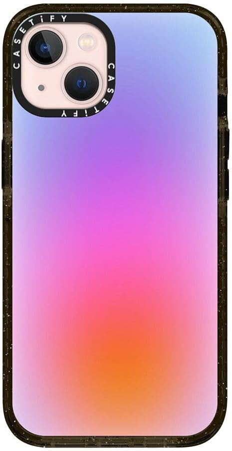 CASETiFY Impact iPhone 13 Case [ 6.6ft Drop Protection/Compatible with Magsafe ] Color Cloud: A New Thing is On The Way - Clear Black