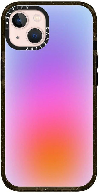 CASETiFY Impact iPhone 13 Case [ 6.6ft Drop Protection/Compatible with Magsafe ] Color Cloud: A New Thing is On The Way - Clear Black