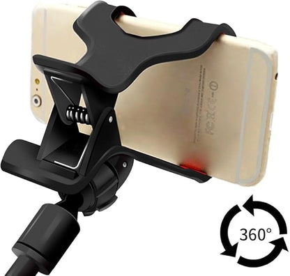 AMS Cell Phone Holder, Clip Holder, Lazy Bracket Flexible Long Arms for All Mobile, Fit On Desktop Bed Mobile Stand for Bedroom, Office, Kitchen