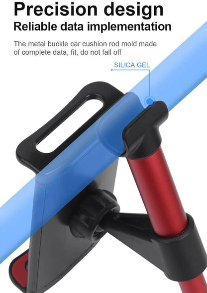360 Degree Rotation Car Headrest Holder for iPhone/iPad/Cell Phone (Red)