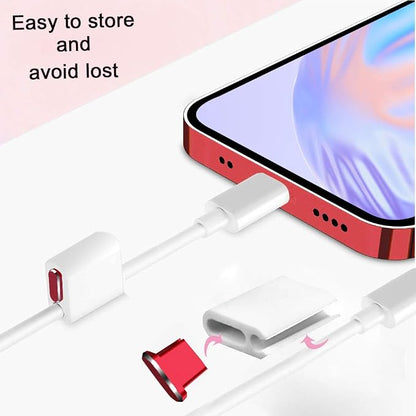 USB C Port Dust Cover Plug Cap 2 Metal Anti Dust Protectors for Smartphone MacBook Pro Air Charging Port Compatible with Samsung Galaxy S24 S23 S22 S21(Red)