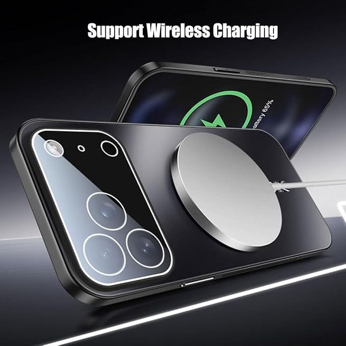 Magnetic Case for iPhone 17 Pro Max/17 Pro/Air/17,Heavy Duty Protection Camera Shock Protection Slim Wireless Charging Matte Phone Cover (17 Pro,Bronze)