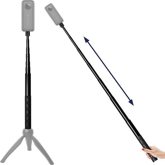 360 Selfie Stick Invisible Selfie Stick Straight Pull 23-120CM for Insta360 X5/X4/X3，for DJI osmo 360 Panoramic Camera，for Gopro