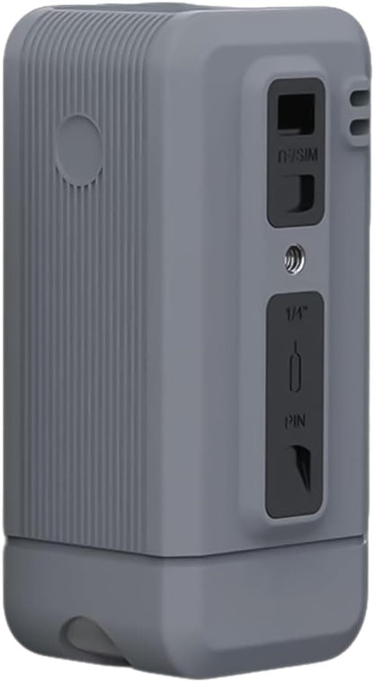 Silicone Case for 27, 650mAh 250W Power Supply Adapter Case Storage Holder with Tripod Hole and Card Slots with Handle Shockproof Silicone Skin Grey