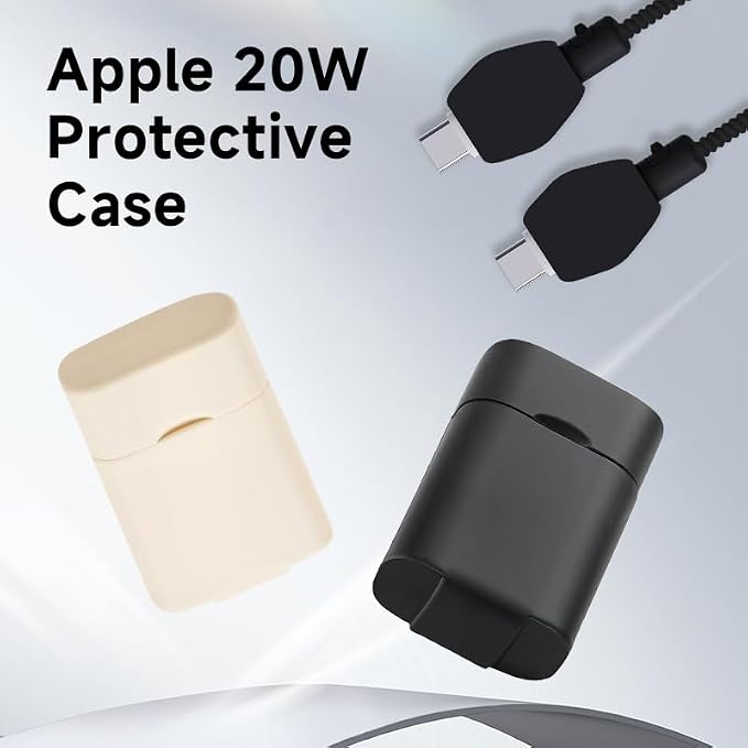 Silicone Charging Case with Cable Edge Protection and 20W USB-C Power Adapter, Compatible with iPhone 15, 16, and 17 Pro Max (Charger Not Included)(Blue)