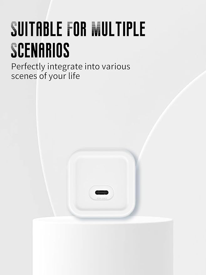 Case for Mophie 45W 1-Port USB-C Charger, Kids-Friendly Soft Silicone Protective Cover, Shockproof, Waterproof (White)